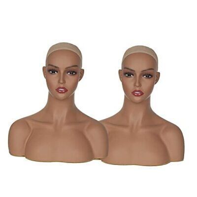 Wholesale Cheap Realistic Female Wig Display with Shoulder Hair Makeup Mannequin Head