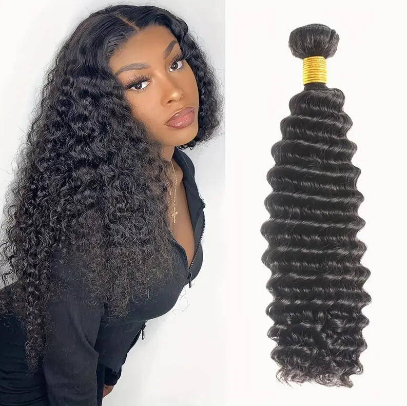 Cheap Virgin Brazilian Remy Human Hair Bundles Deep Wave Curly Weave 100% Unprocessed Brazilian Hair Bundles