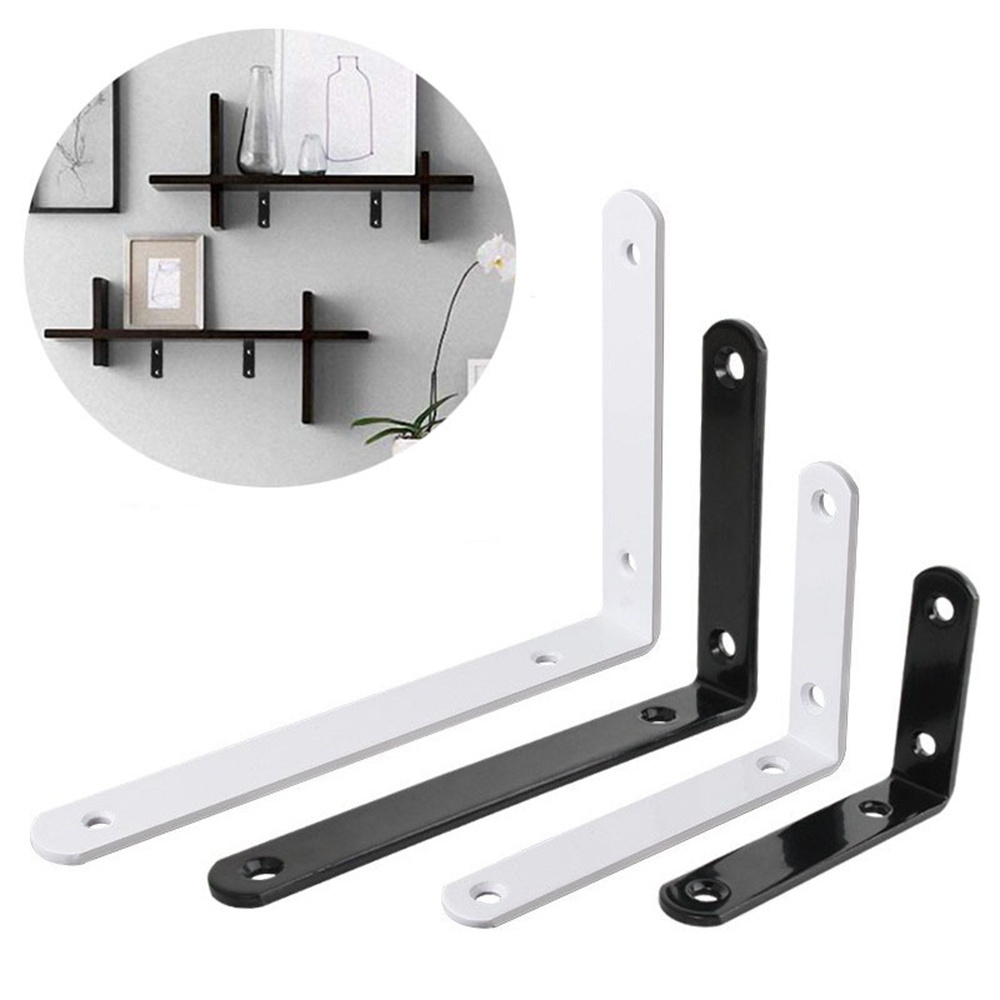 ZFYL B-10 OEM metal bracket marble shelf curtain track extension right angle metal brackets for wood shelves timber