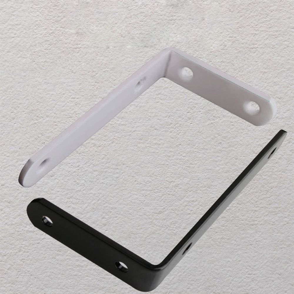 ZFYL B-10 OEM metal bracket marble shelf curtain track extension right angle metal brackets for wood shelves timber