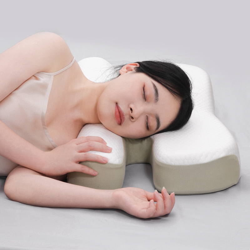 Hyaluronic Acid Pillowcase Cervical Contour Memory Foam Pillow Anti Wrinkle Memory Foam Pillows