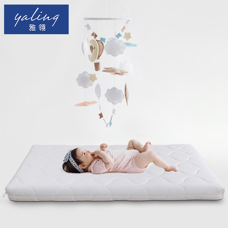 2024 Tencel Cover Newborn Baby Washable Mattress Set POE Air Fiber Baby Mattress