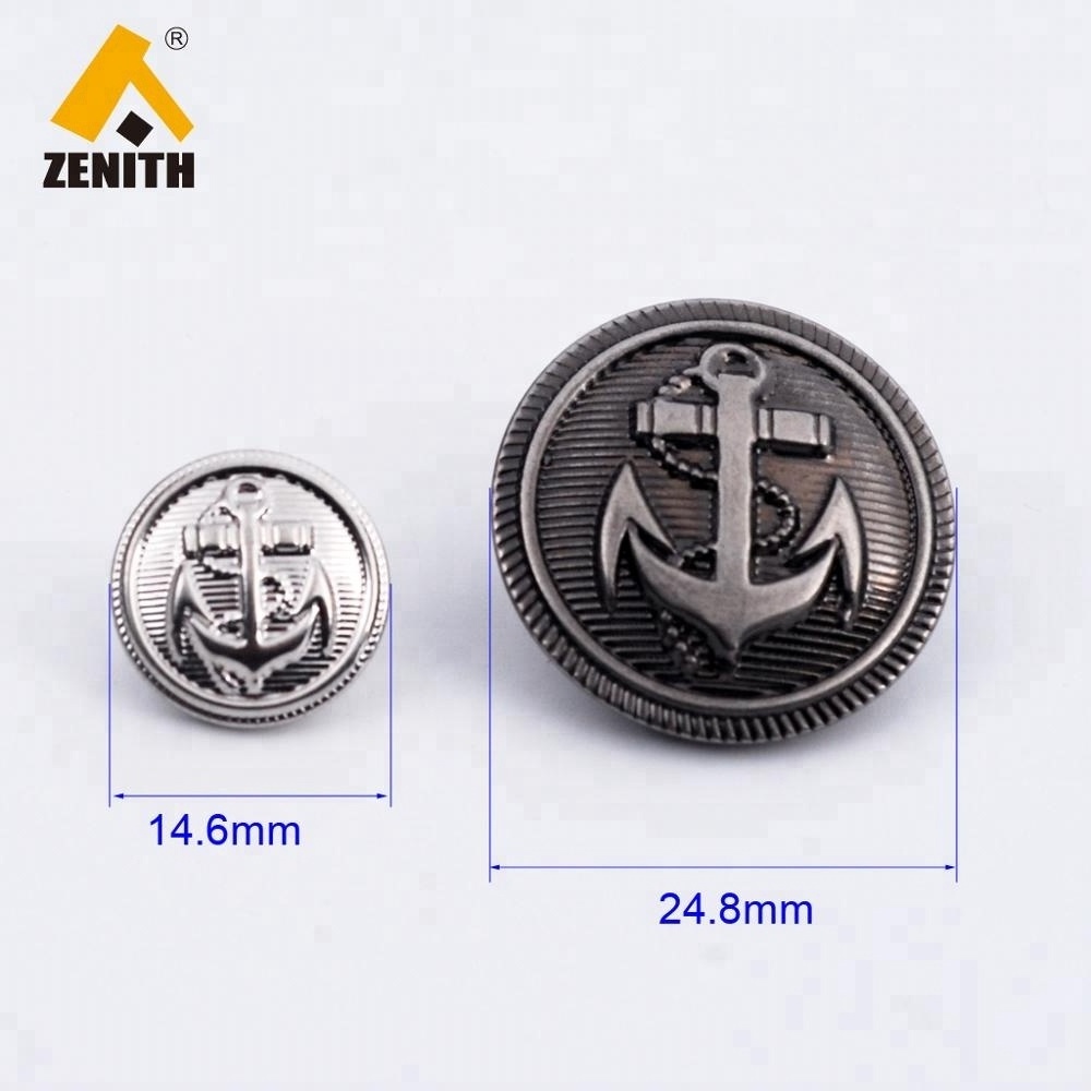 Clip  Brass Anchor Button, Clip Button for Overcoat BM10219