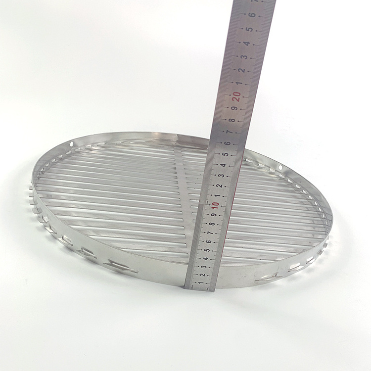 Competitive Price OEM Bbq Tray Stainless Steel Sheet Round Hanging Grill Pan Stainless Steel bbq Grill Grate grid