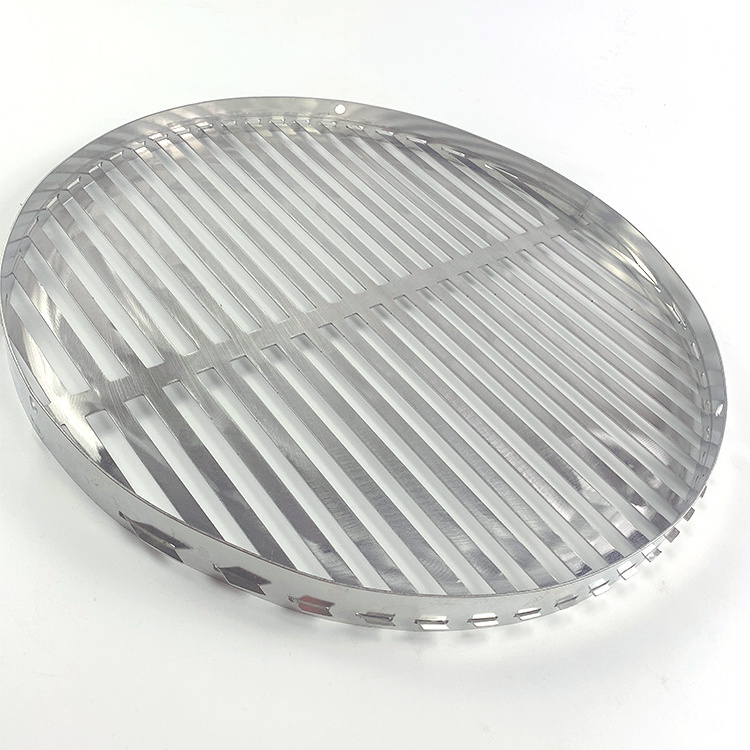 Competitive Price OEM Bbq Tray Stainless Steel Sheet Round Hanging Grill Pan Stainless Steel bbq Grill Grate grid