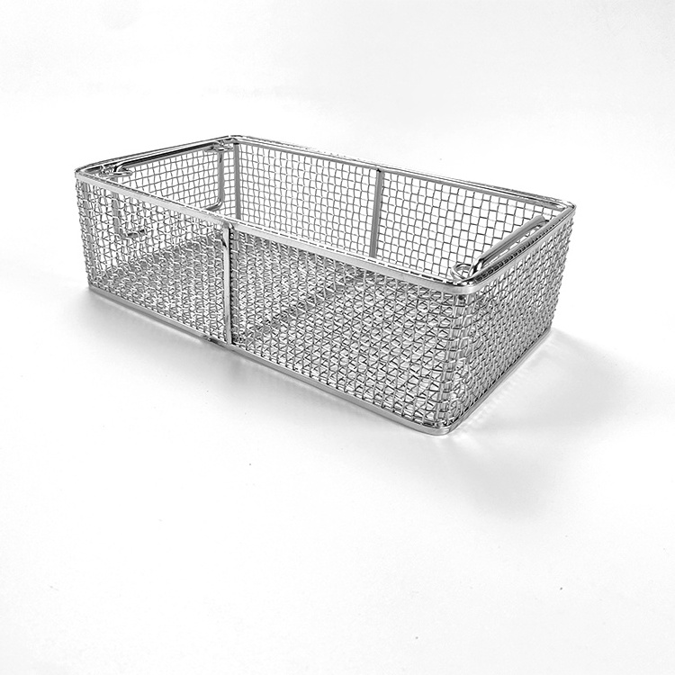 household Stainless steel wire welding metal storage basket Laundry basket