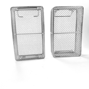 household Stainless steel wire welding metal storage basket Laundry basket