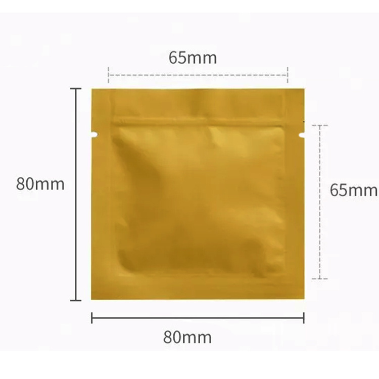 Free samples small mini tea sachets packaging Three side seal aluminum foil bags