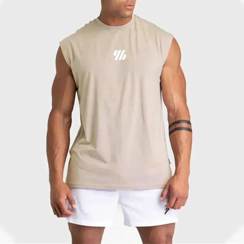 2024 Summer Bodybuilding Sleeveless Sports Tank Top Quick Drying mesh Fitness Running Tank Top Men Clothes Gym Vest