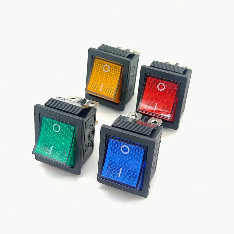 Hot selling KCD4 30A high current red yellow green blue t120/55 Rocker switch