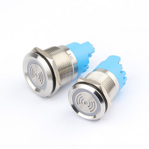 Hot selling 19mm 22mm waterproof metal buzzer IP67 stainless steel continuous sound constant light buzzer 12V24V220V