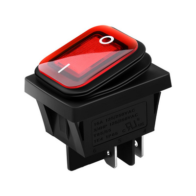 Hot selling marine car with LED waterproof rocker switch 4pin 6PIN 20a mini boat rocker switch