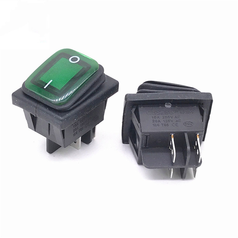 Hot selling marine car with LED waterproof rocker switch 4pin 6PIN 20a mini boat rocker switch