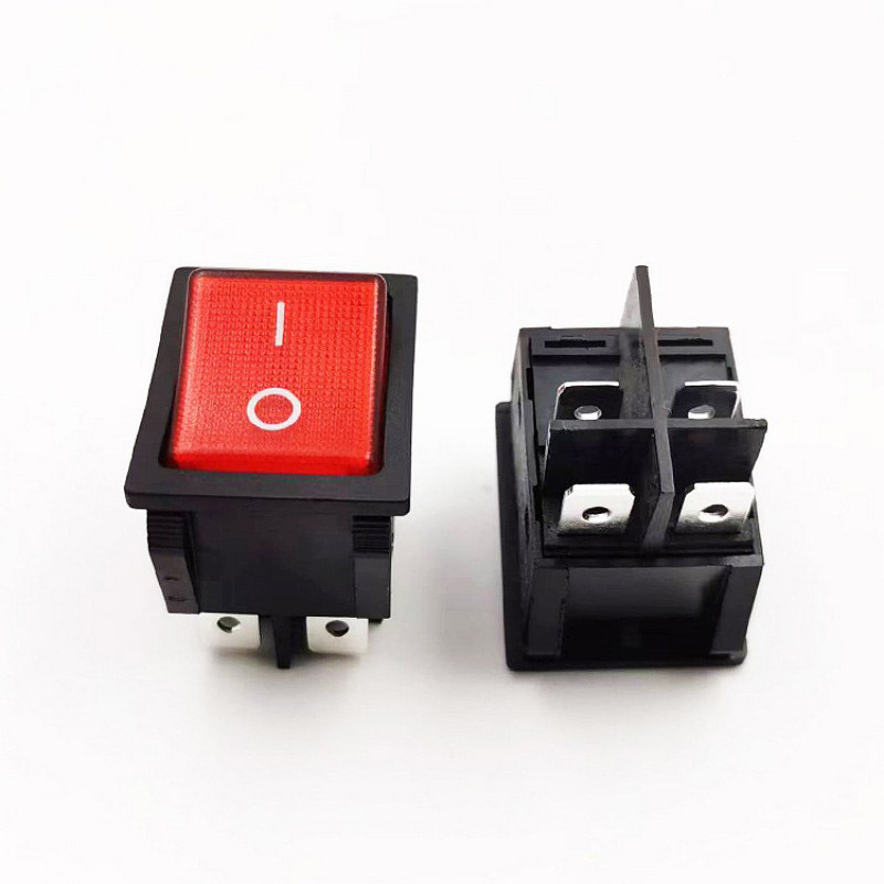 Hot selling KCD4 30A high current red yellow green blue t120/55 Rocker switch