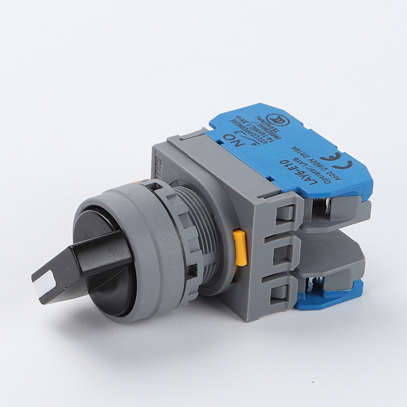 22MM Latching Momentary 2 3 Position 10A LAY6 Selector Knob Rotary Switch LED Power on Off Switch for Control Cabinet