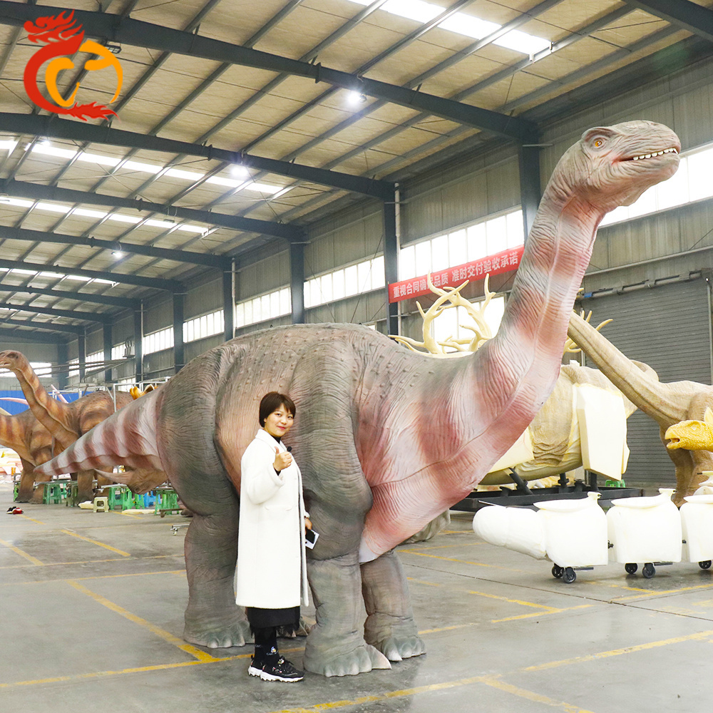 Waterproof Life Size Robotic Animated Brachiosaurus Dinosaur Suit Costume Real Show