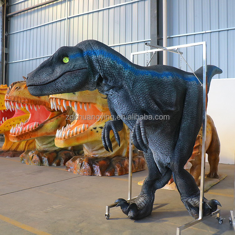 adult realistic animatronic  hidden professional Walking Dinosaur Costume puppet for jurassic Dinosaur park sale