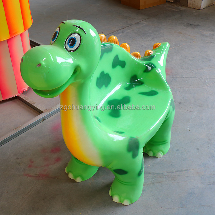 Playground Outdoor Equipment FRP fiberglass Cartoon Dinosaur Chair Photo-Taking animals shape beach fiberglass sculptures chairs