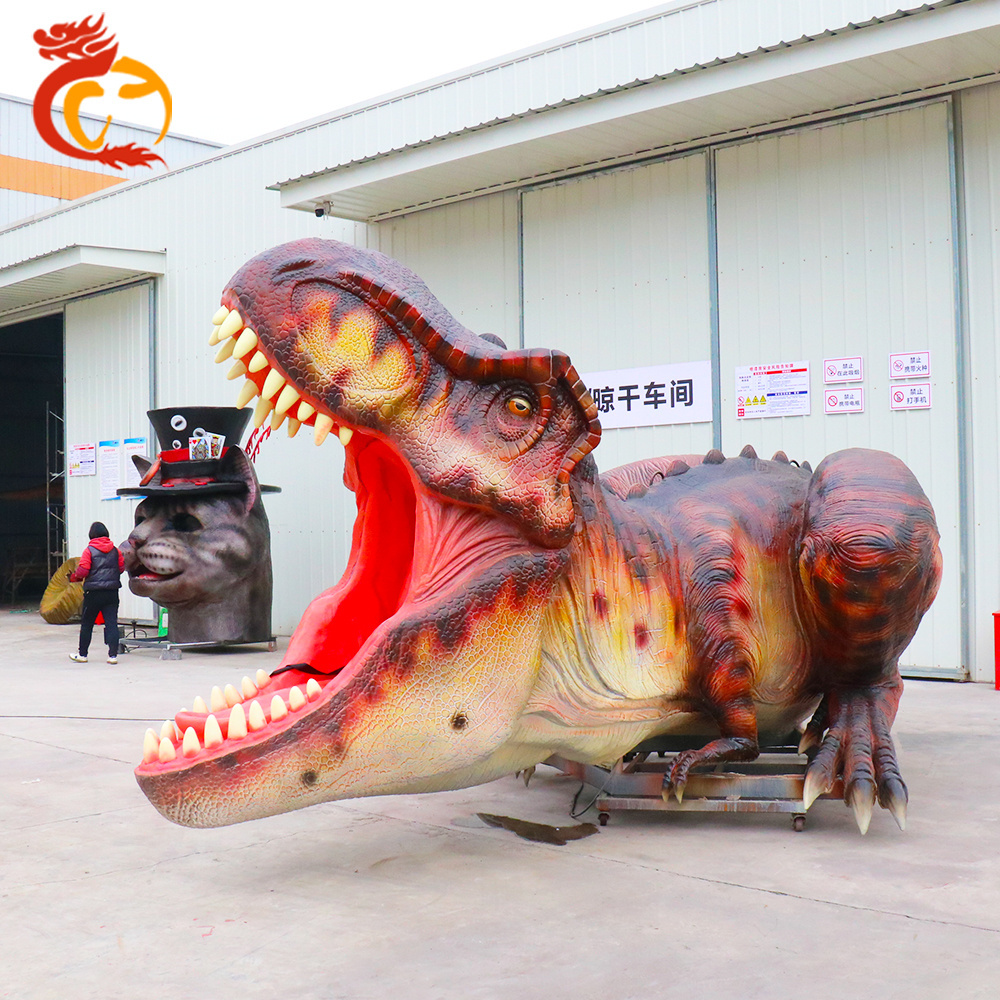 Giant Mechanical Robot Dinosaur Ride Chair Animatronics Dinosaurio For Park