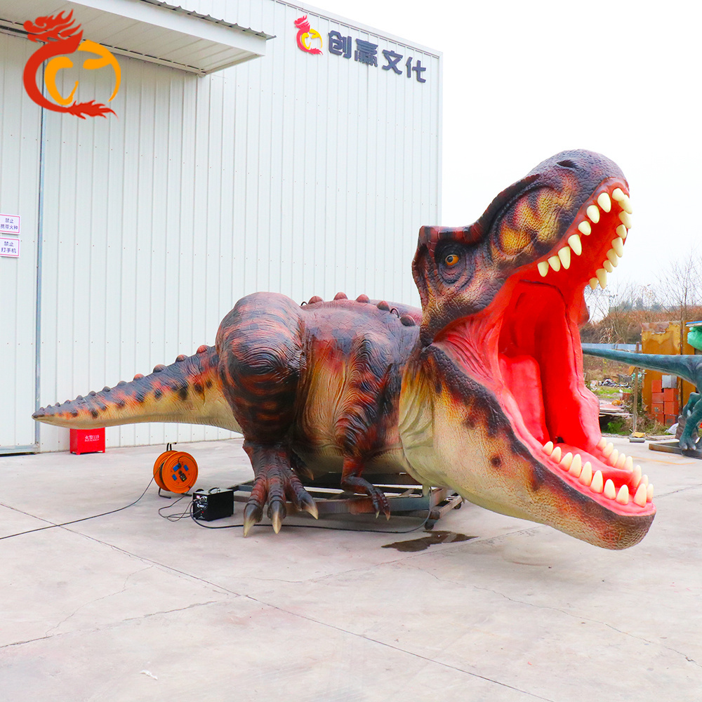 Giant Mechanical Robot Dinosaur Ride Chair Animatronics Dinosaurio For Park