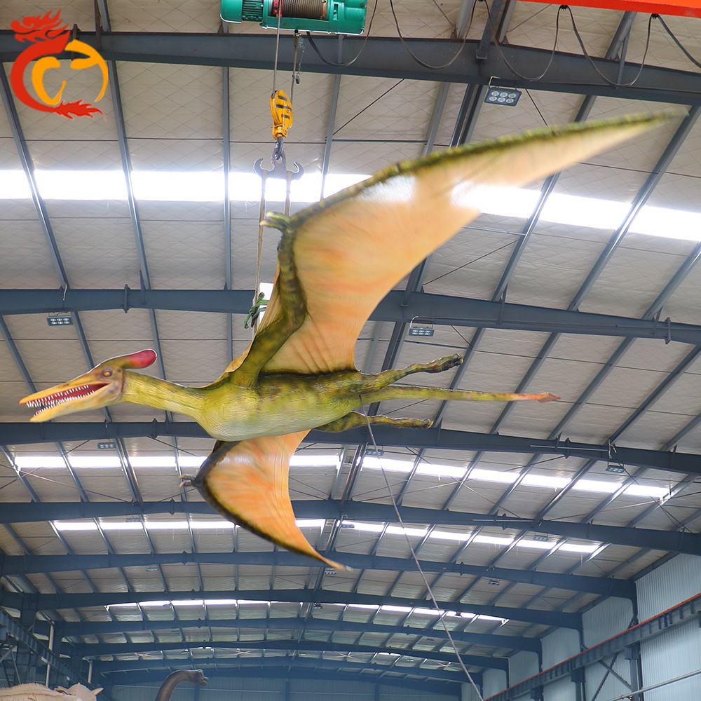 Pterosaur life size realistic giant jurassic period amusement park animatronics dinosaurios reales with smooth movements