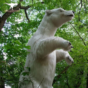 decoration large polar bear life size animatronic bear for animal park zoo