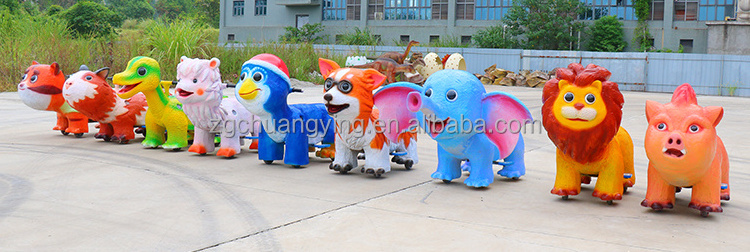 Kids rides game machines ride on cars electric animal scooters kids animal rides for mall children dinosaurios car