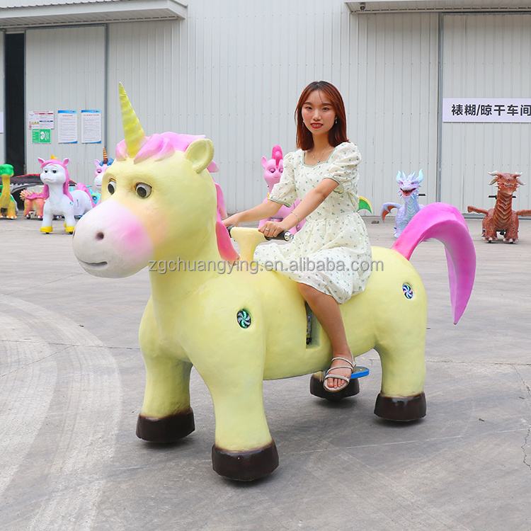 24V Newest Hot Selling Animal Ride Electric Cars Kids Ride On Unicorn Animal Toy Animal Electric Ride On Car for Renting