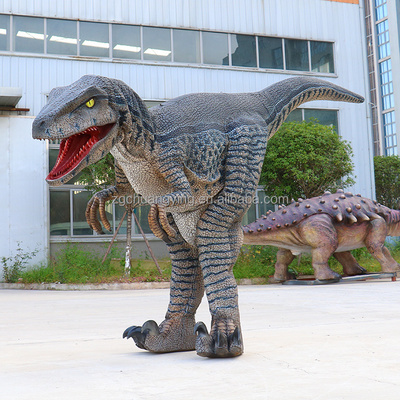 adult realistic animatronic  hidden professional Walking Dinosaur Costume puppet for jurassic Dinosaur park sale