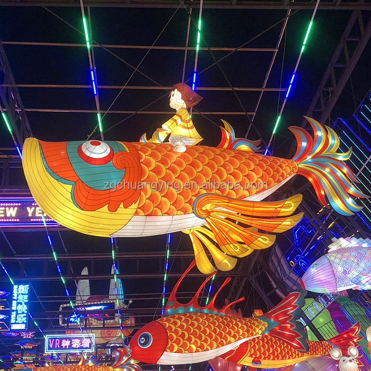 DZ2305 outdoor display shopping mall activities Festival celebrations animal lanterns fish lanterns