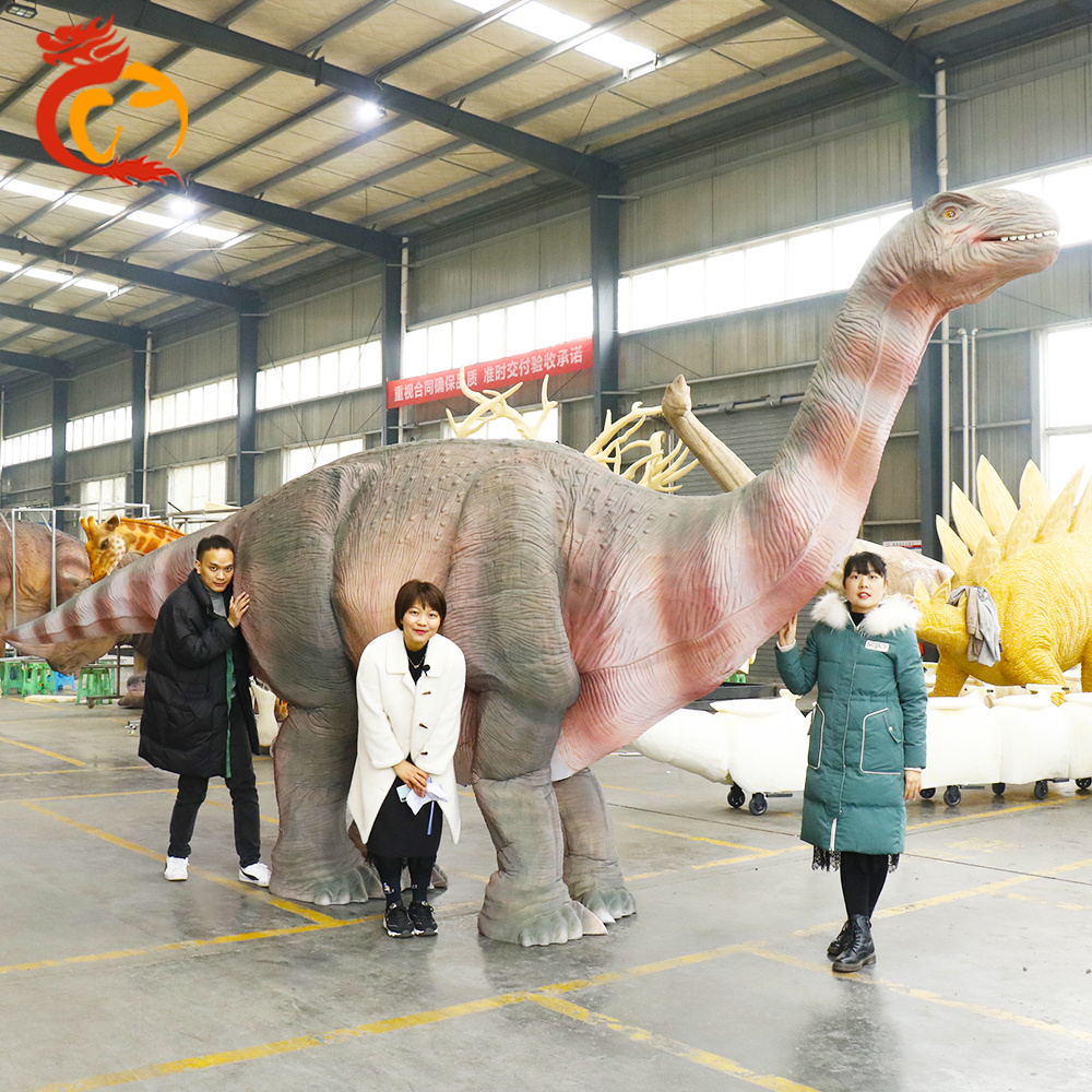 Waterproof Life Size Robotic Animated Brachiosaurus Dinosaur Suit Costume Real Show