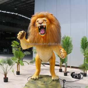 Custom Waterproof Animated Lifelike Animatronic Animals Life-sized Lion For Wild Park