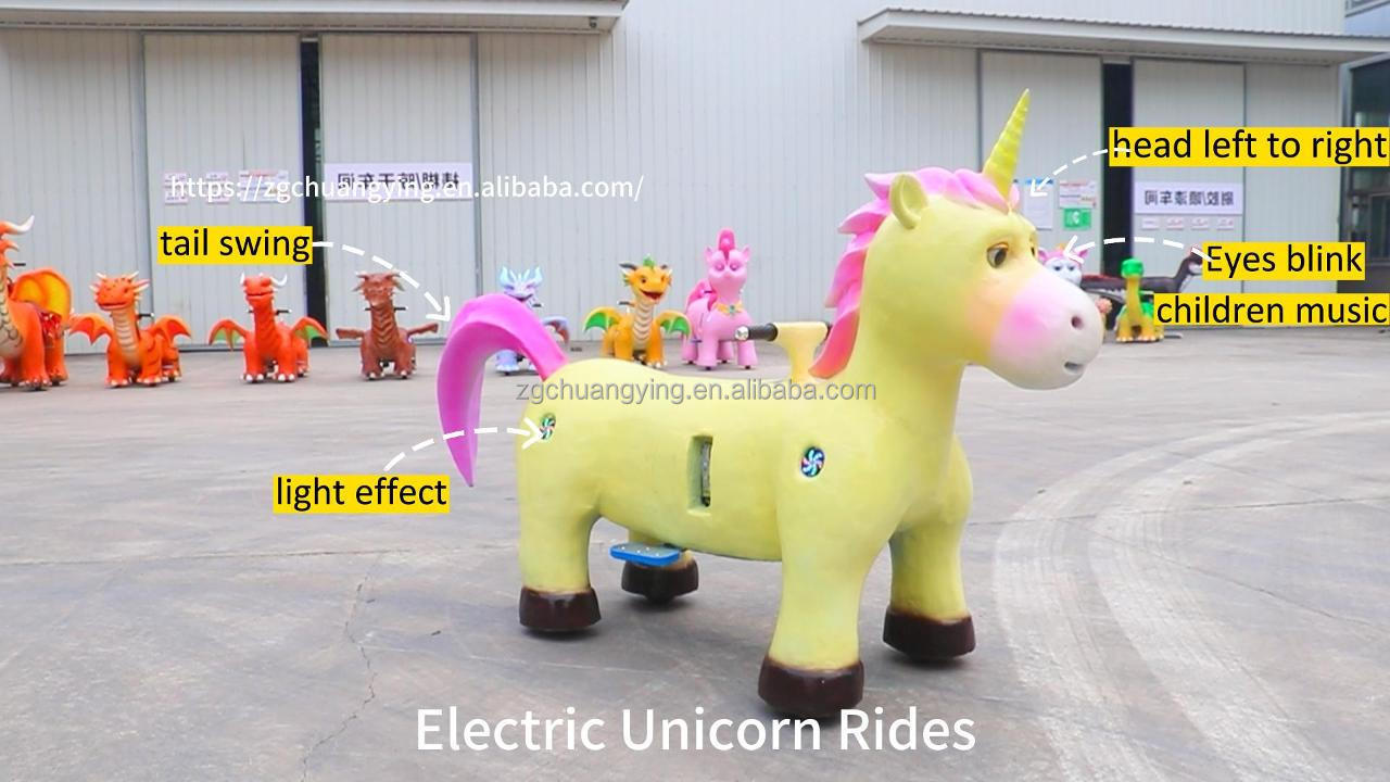 24V Newest Hot Selling Animal Ride Electric Cars Kids Ride On Unicorn Animal Toy Animal Electric Ride On Car for Renting