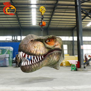 China Life Size Animatronic Robot Dinosaur Head Model For Show