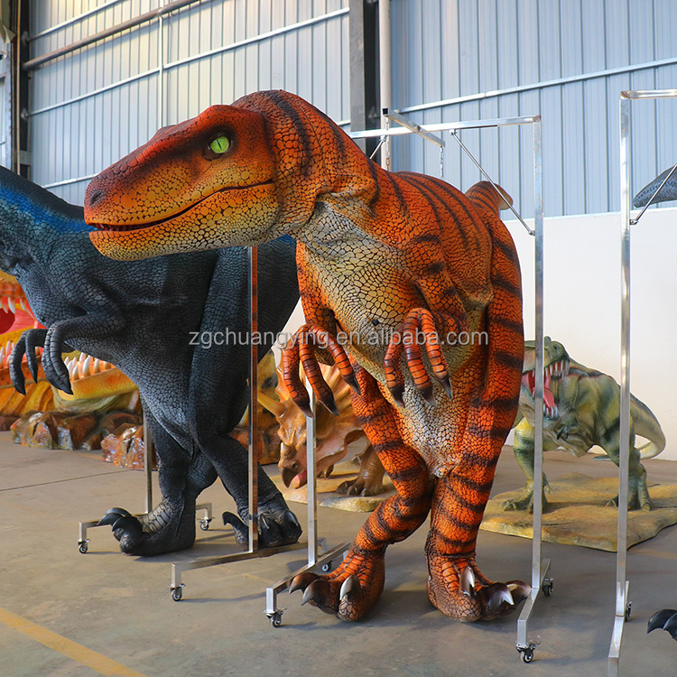 adult realistic animatronic  hidden professional Walking Dinosaur Costume puppet for jurassic Dinosaur park sale