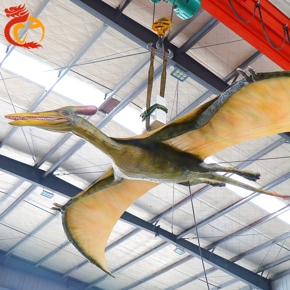 Pterosaur life size realistic giant jurassic period amusement park animatronics dinosaurios reales with smooth movements