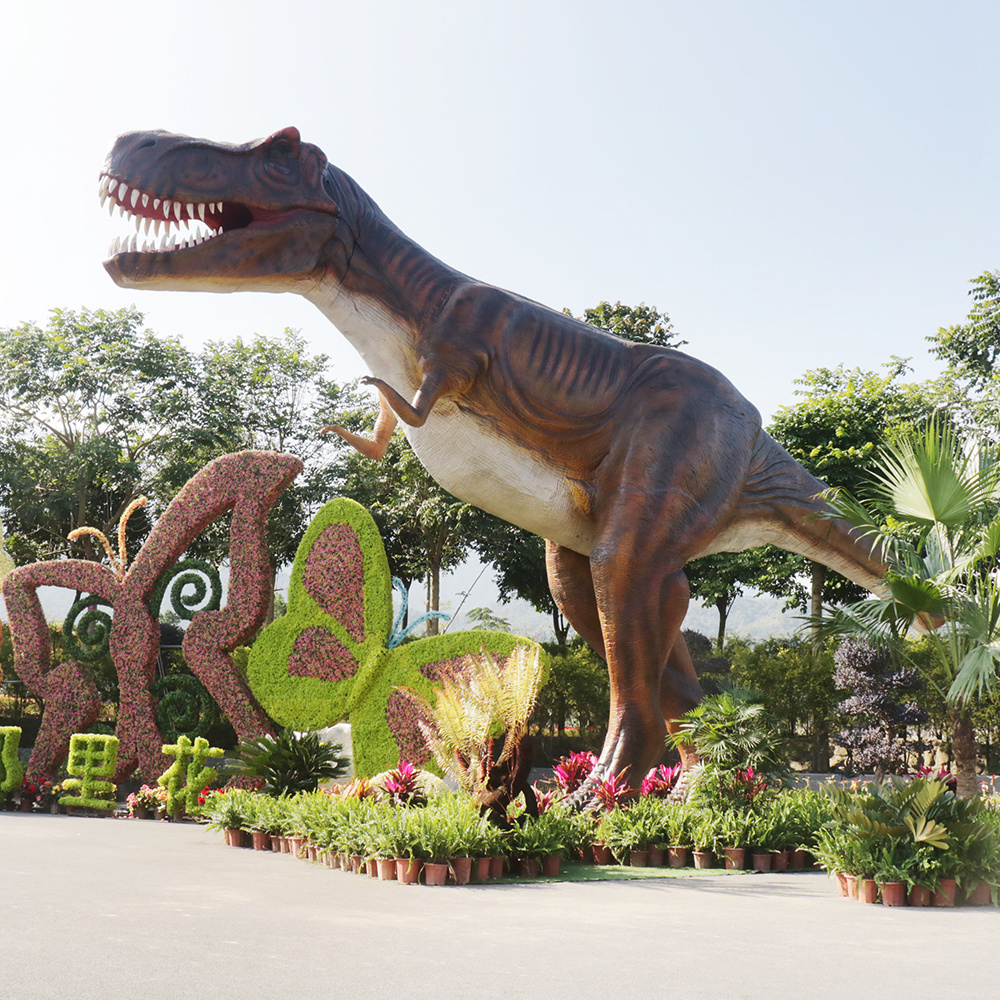 T.rex Custom Life-sized Giant Large Robot Dinosaurs Theme Park Animatronic Models for sale