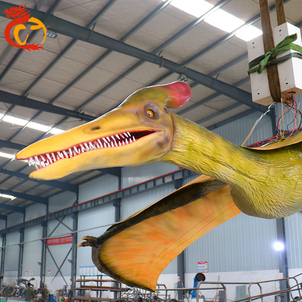 Pterosaur life size realistic giant jurassic period amusement park animatronics dinosaurios reales with smooth movements