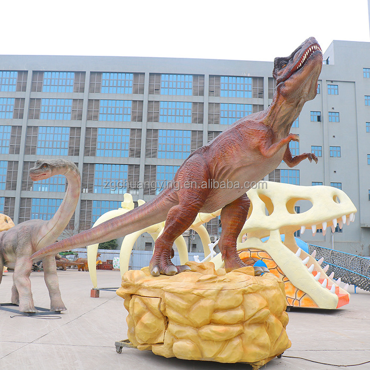 T.rex Custom Life-sized Giant Large Robot Dinosaurs Theme Park Animatronic Models for sale