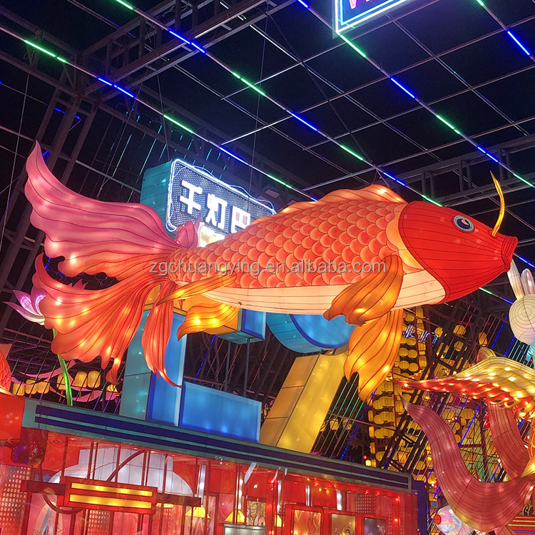 DZ2305 outdoor display shopping mall activities Festival celebrations animal lanterns fish lanterns