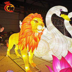 Chinese New Year lantern animal lion art lantern for sale