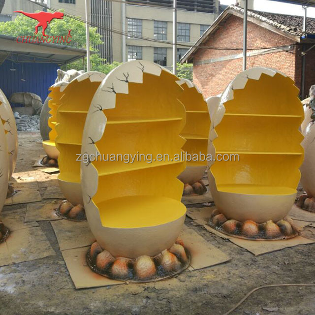 baby animatronic dinosaur fiberglass dinosaur eggs shelf for sale