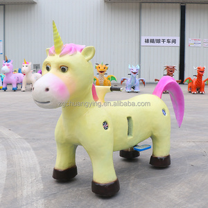 24V Newest Hot Selling Animal Ride Electric Cars Kids Ride On Unicorn Animal Toy Animal Electric Ride On Car for Renting