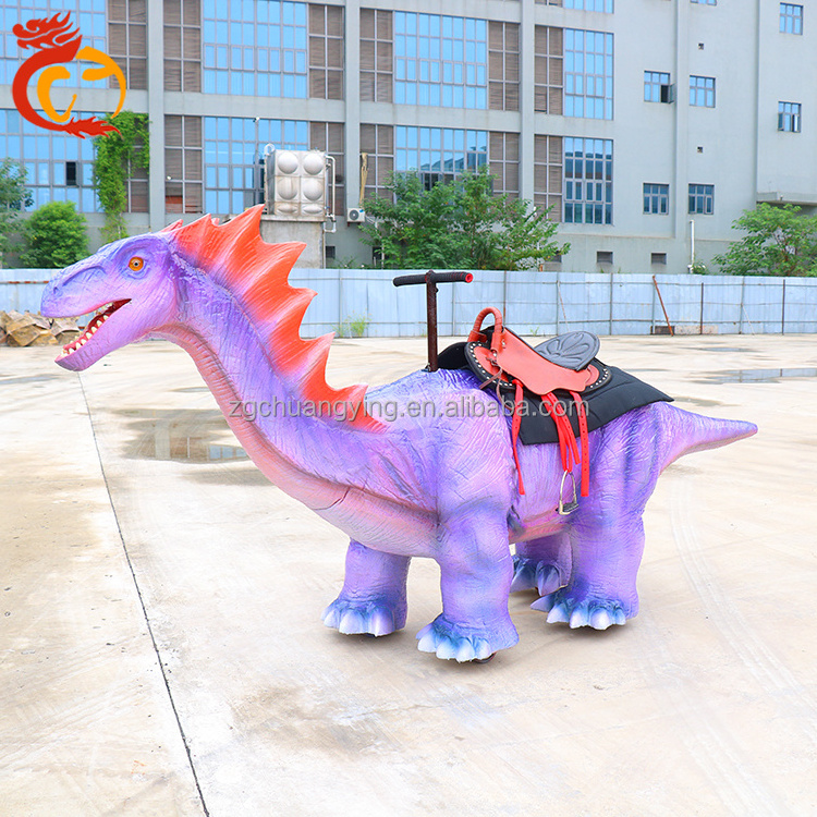 Shopping mall central atrium electric walking dinosaur car rides on toy for kids