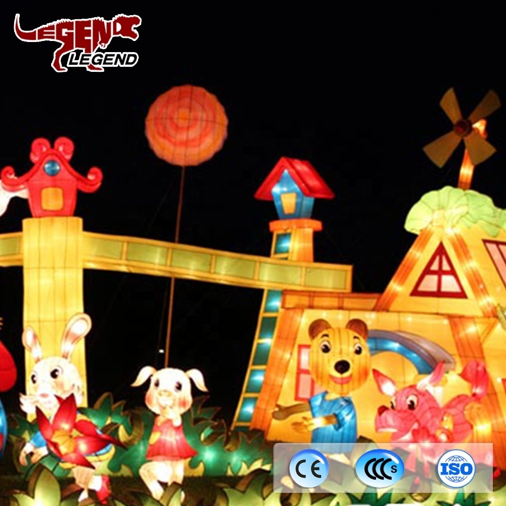 Festival Park Lighting Electric Chinese Penguin Animal Lantern