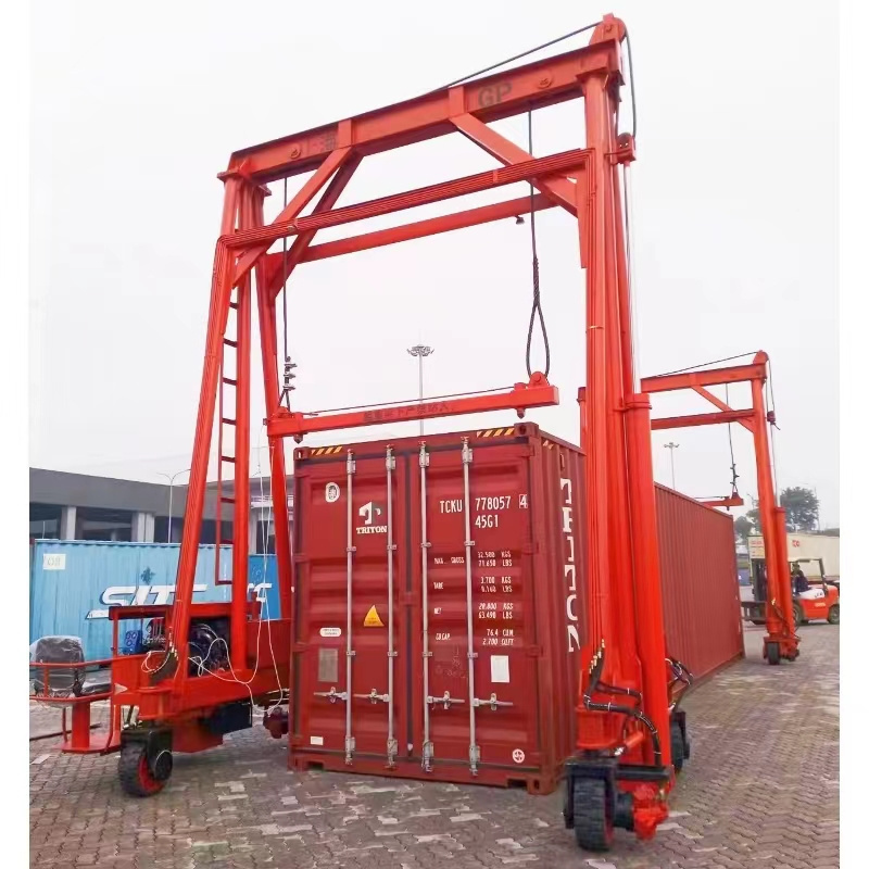 40 ton 50 ton RTG type container gantry crane Top Quality Rubber Tyred