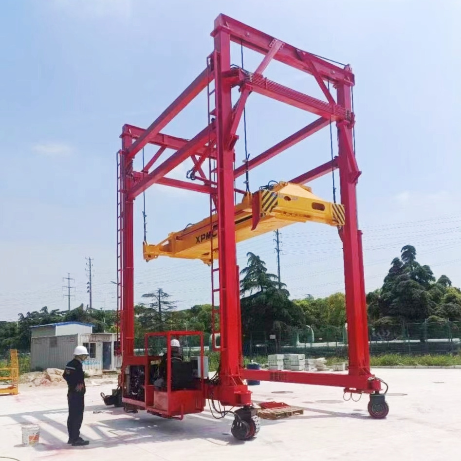 40 ton 50 ton RTG type container gantry crane Top Quality Rubber Tyred