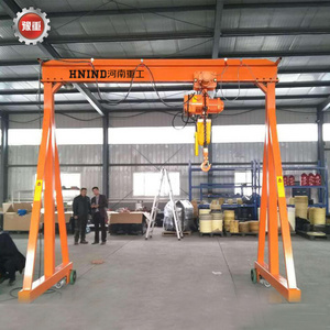 Indoor Outdoor factory price 1t,2t,3t,7.5t,10t,15t Mini Type 5 ton frame Mobile Gantry Crane 5t