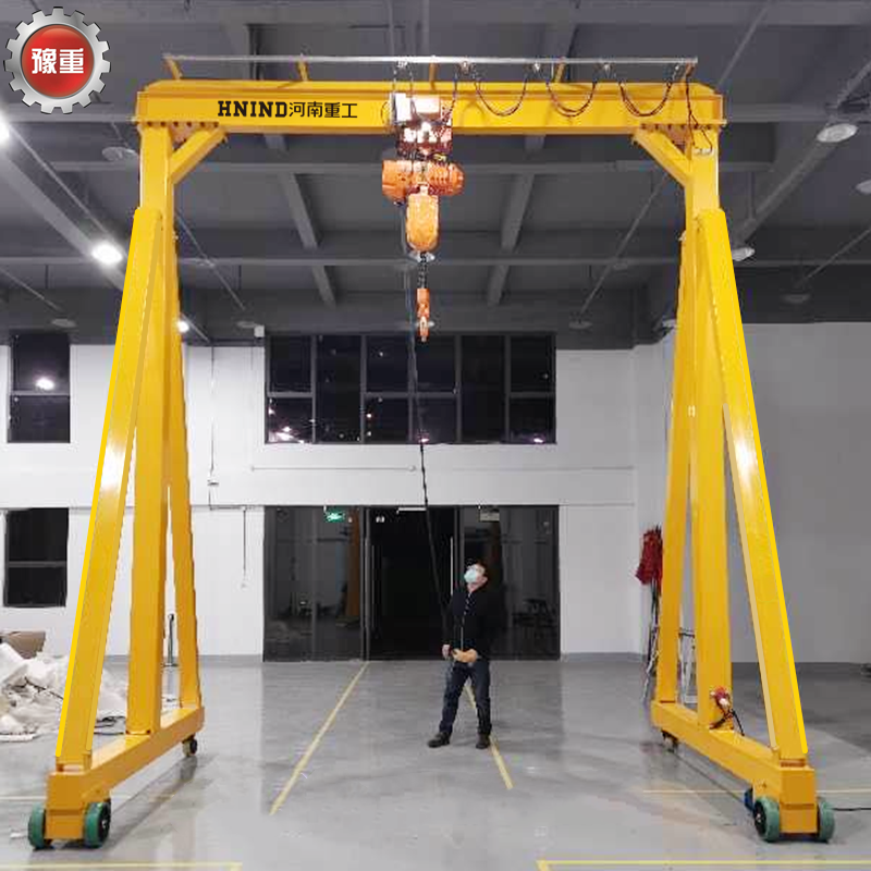 Chinese supplier 60hz 2 3 4 5 ton indoor electric hoist garage 10 ton gantry crane 1 ton portable price