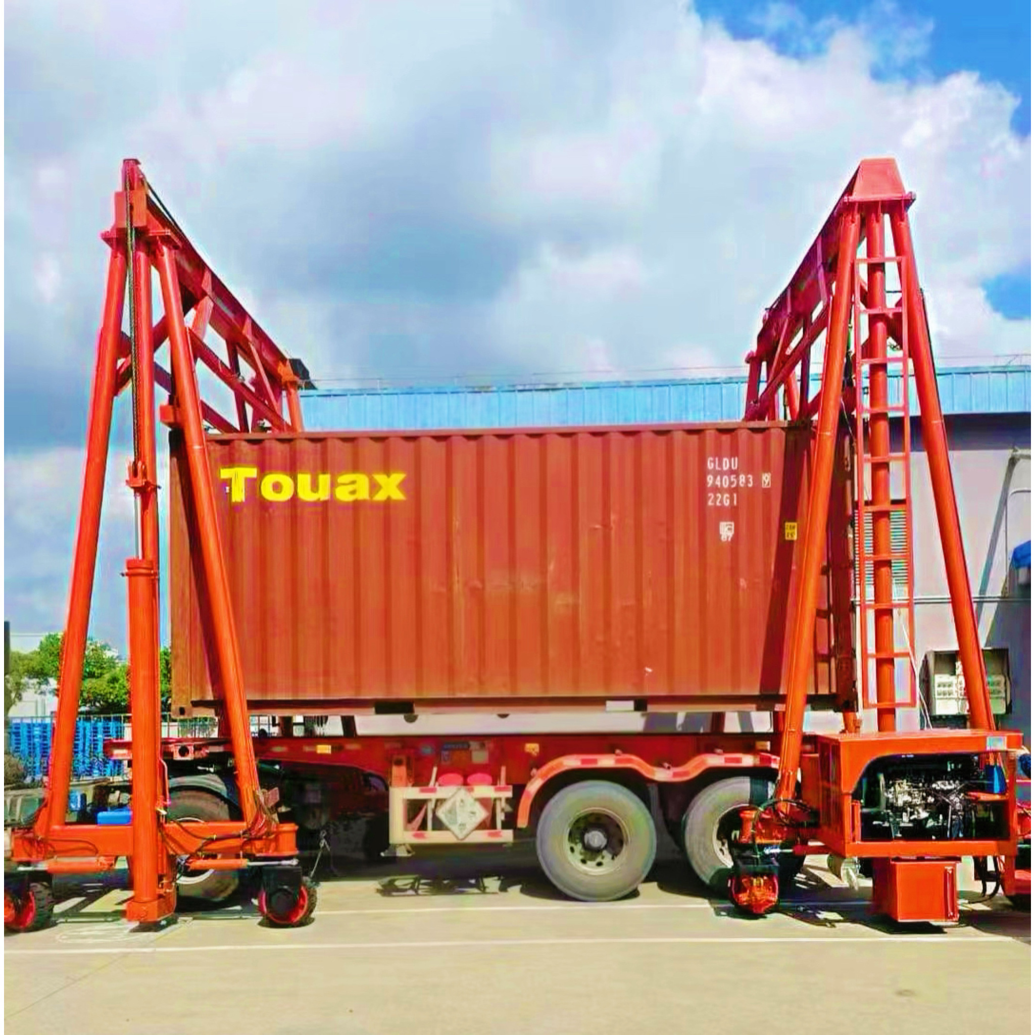 Container Gantry Crane for Shipping Loading and Unloading China Mobile Rubber Tire Lifting Floating 35ton 45ton